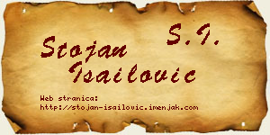 Stojan Isailović vizit kartica